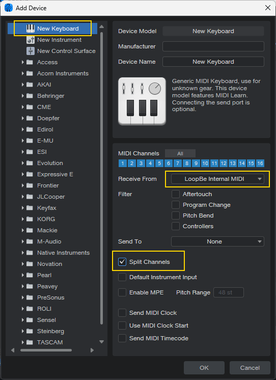 Studio One Preferences